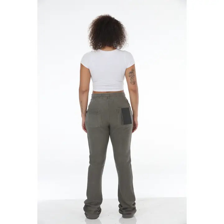 Corduroy Stacked Flare Sweatpants