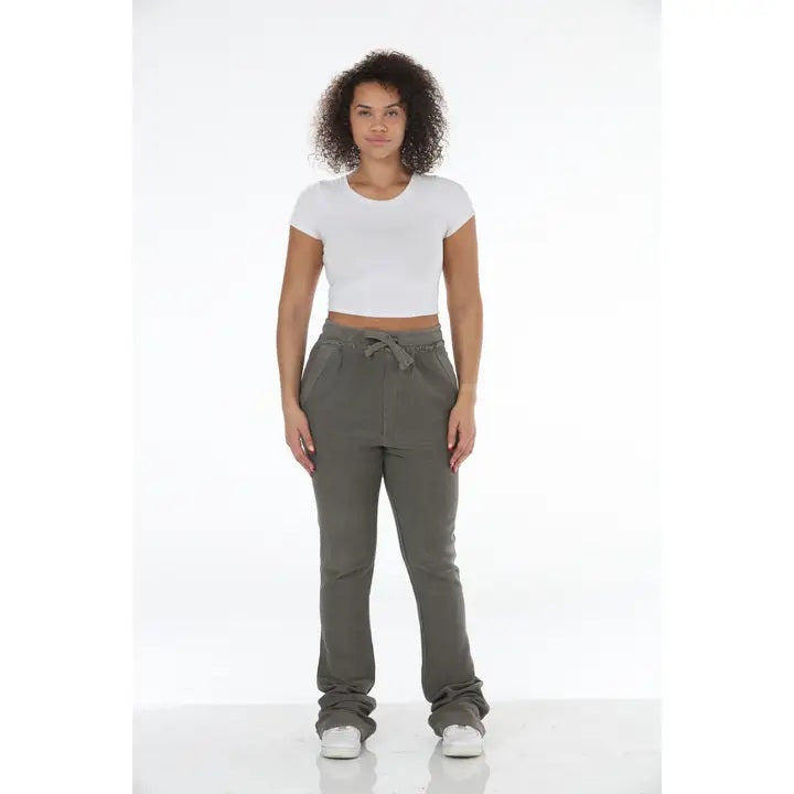 Corduroy Stacked Flare Sweatpants