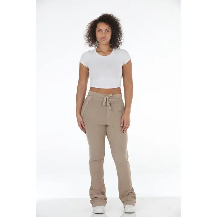 Corduroy Stacked Flare Sweatpants