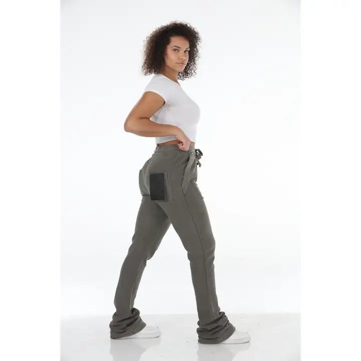 Corduroy Stacked Flare Sweatpants