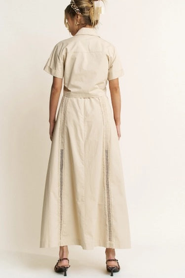 The Refined Escape Lace-Trim Skirt Set