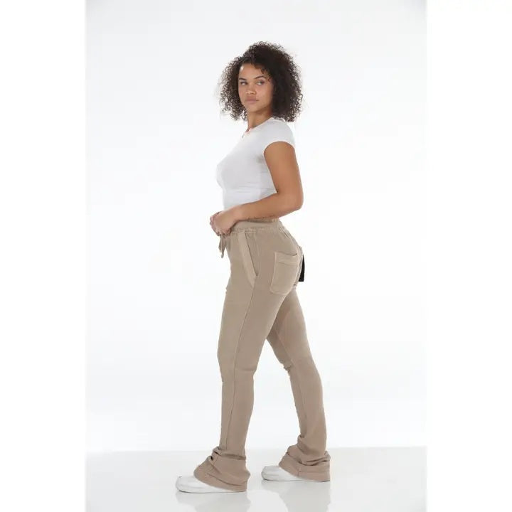 Corduroy Stacked Flare Sweatpants