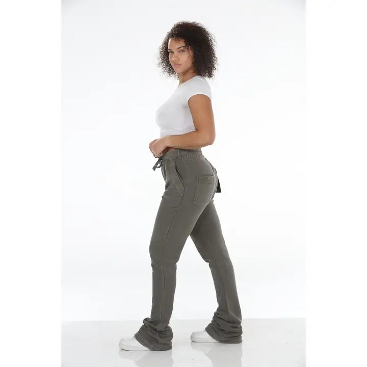Corduroy Stacked Flare Sweatpants