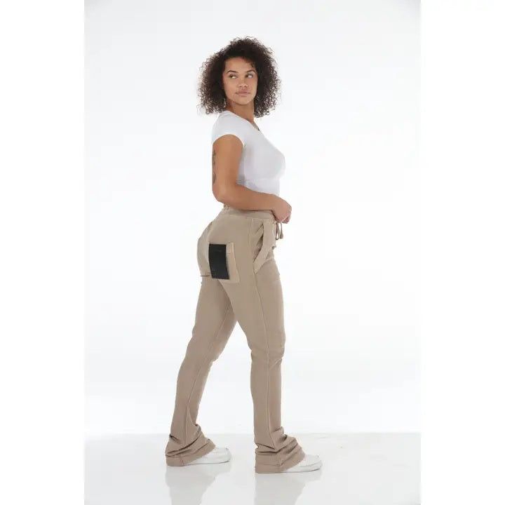 Corduroy Stacked Flare Sweatpants