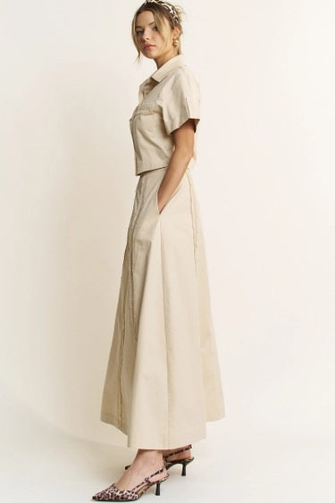 The Refined Escape Lace-Trim Skirt Set